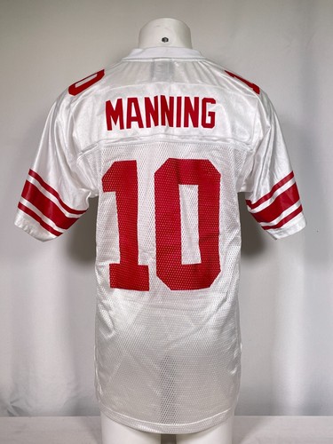 Eli Manning #10 New York Giants NFL Reebok On Field White Jersey Men's SMALL - Picture 1 of 17