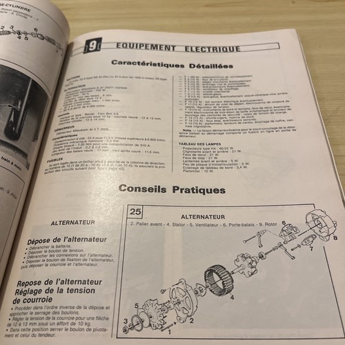 REVUE TECHNIQUE MAZDA 323 TRACTION AVANT 323 FF 1100 1300 1500 323 FF 1500 GTS - Picture 10 of 15