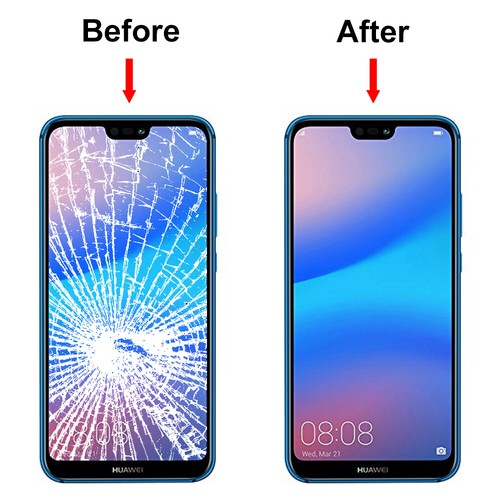 Front Glas Display für Huawei P20 (SCHWARZ) Display Reparatur + Werkzeug - Bild 3 von 6