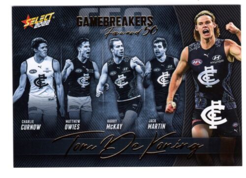 2022 AFL SELECT FOOTY STARS GAMEBREAKERS F50 CARDS CHOOSE FROM OUR LIST - Picture 13 of 91