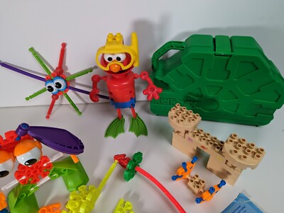 ELMO KITTEN GROW UP (計６.４kg)　おまけ付き Kid K'NEX Sesame Street Ernie Swim Time & Elmo Sets Complete