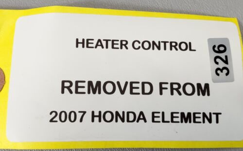 Dash Mounted HVAC AC Heater Control Unit Fits 03-08 Honda Element - Picture 6 of 6