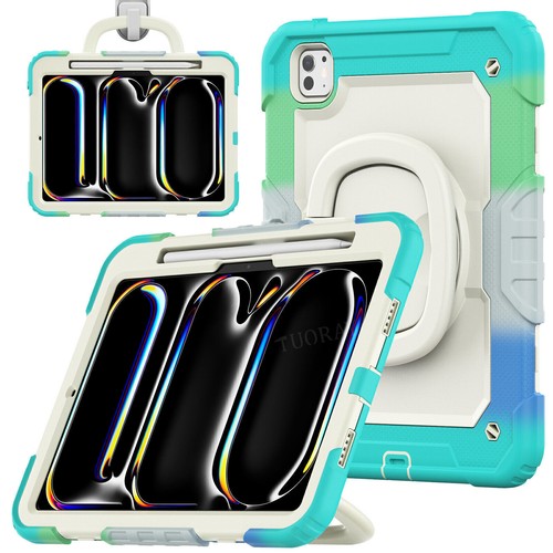 Heavy Duty Stand Case Cover For iPad 5/6th 7th 8th 9th 10th Gen Air Pro 11 2024 - Picture 179 of 220