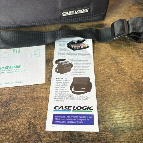 Vintage Case Logic Model CL-60 Cassette Double Sided Carrying Case W Cassettes + - Picture 7 of 16
