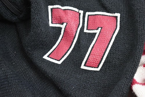 Bugle Boy Mens Mock Collar Zip Front Cotton Pullover 77 Graphic Print Size 2X - Picture 6 of 10