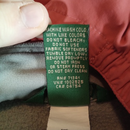 LL Bean Jacket Girl Medium Peach Mountain Classic Colorblock Logo - Picture 9 of 12