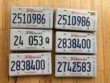 Bulk Lot of 100 Good Condition Illinois License Plates