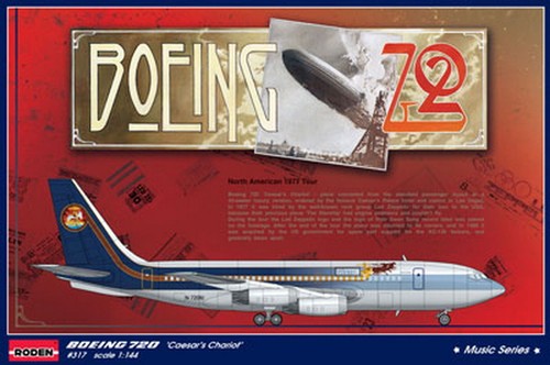 Roden 317 - 1/144-Boeing 720 Caesars Chariot Led Zeppelin North American tour - Picture 12 of 12