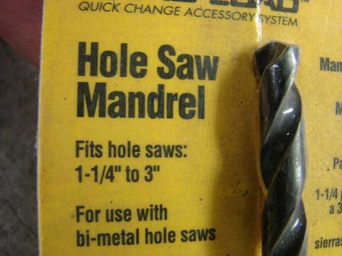 Dewalt Rapid Load DW2591 hole saw mandrel - Picture 2 of 3
