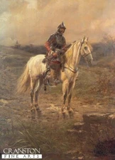 English Civil War military art post card Battle of Naseby New model army 