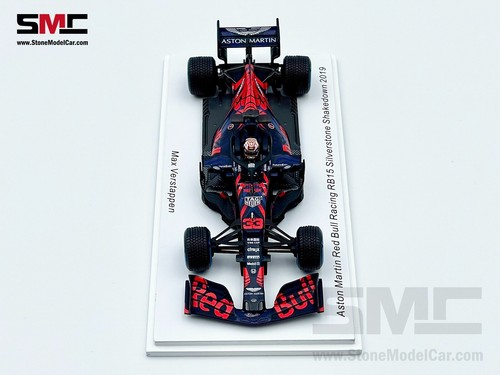 1:43 Spark Red Bull F1 RB15 33 Max Verstappen Silverstone Circuit Shakedown 2019 - Foto 4 di 9