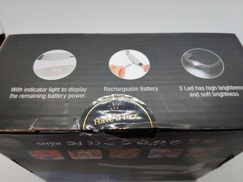 Rechargeable 3 LED Eyeglasses Magnifier .75-1.25-2.0X-3.0X-4.0X USB - Picture 4 of 6