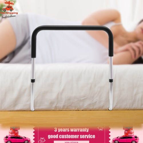 Bed Rail Height Adjustable Bed Assist Rail For Elderly Adults Bedside Grab Bar - Picture 5 of 24