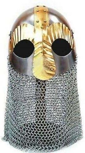 Elmetto Vichingo Chainmail - Costume da armatura indossabile - Foto 8 di 12