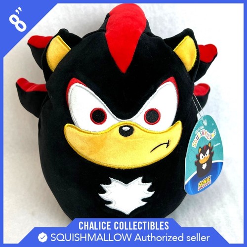 Squishmallow Kellytoy Plush Sonic the Hedgehog Shadow 8" Inch NWT NEW - Picture 1 of 2