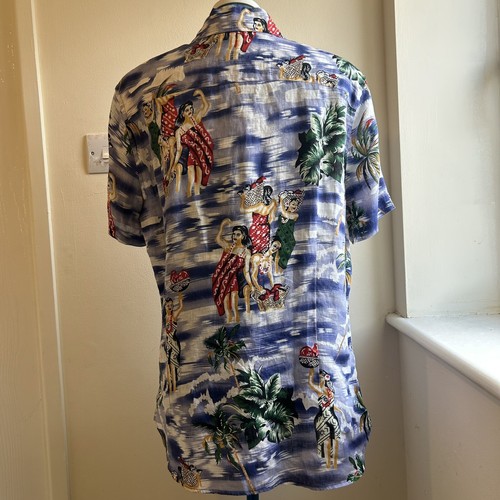 Camisa Fredrik Anderson Copenhagen Lino Puro Talla Mediana Patrón Floral - Imagen 14 de 17