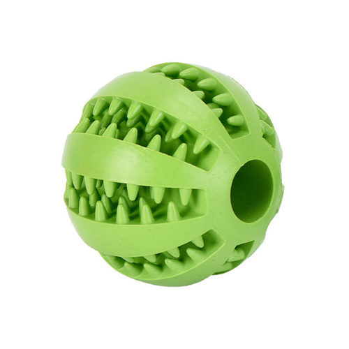 Pet Toy Dog Chew Ball Food T-reat Interactive for Dental Clean Tooth Teething - Picture 6 of 13