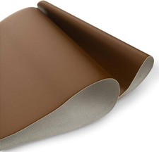 54"Wide Vinyl Faux Leather Fabric Auto Upholstery Marine Pleather Fabric Brown