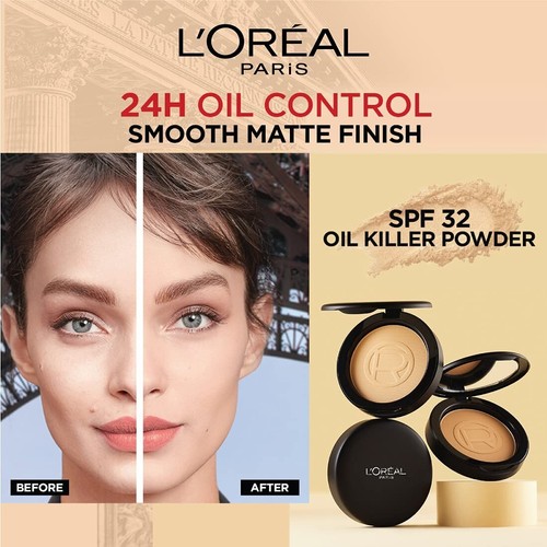 L’Oreal Paris High Coverage Compact Face Makeup Powder Matte-Finish 7 Shades 6g - Picture 2 of 34