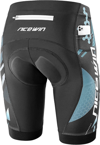 - Pantaloncini Da Ciclismo E Motociclismo Da Uomo, Con Imbottitura 3D, Ad Asciug - Foto 10 di 12