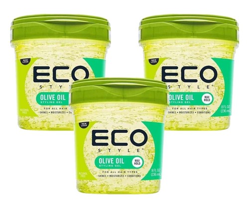 Gel Coiffant Eco Styler Professional Olive - Format échantillon 44 G - Séchage Rapide