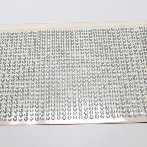 6 Sheets of 850pcs Clear 3mm Bling Round Rhinestones Gems Self-Adhesive Stickers - Picture 5 of 11