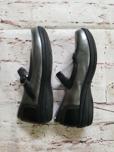 Dansko Misty Metallic Nappa Mary Janes Sz 37 Pewter Leather Womens Shoes - Picture 7 of 8