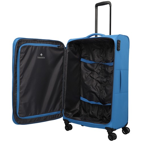 Travelite Rügen 4-Rollen Weichgepäck Trolley L 4-Rad Koffer Luggage 78 cm 3,4 kg - Bild 6 von 22