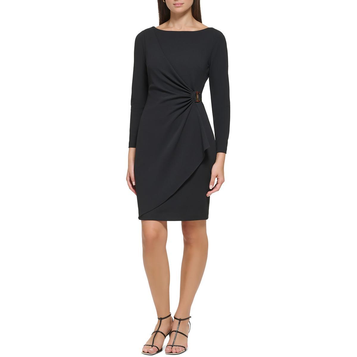 Женское платье с запахом и декором DKNY BHFO 5094