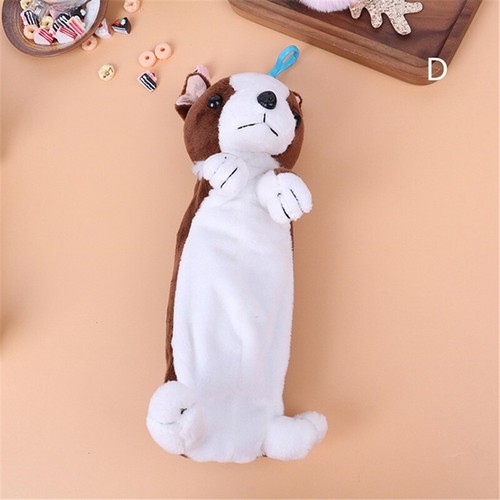 Kawaii Plush Dog Pencil Bag Cartoon Puppy Kids Stationery School Office Supplies - Picture 14 of 15