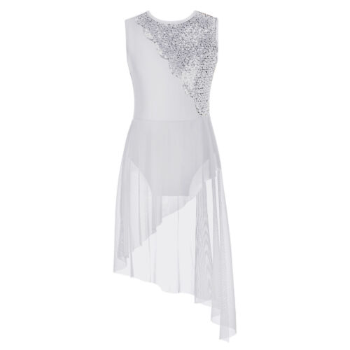 DE Mädchen Ballettkleid Pailletten Ballettanzug Ballett Trikot Modern Tanzkleid - Bild 37 von 140