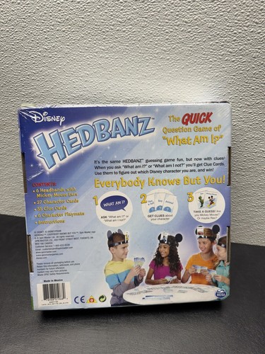 Disney Hedbanz Spin Master "What Am I?" Children's Game Age 7+ New Sealed - Picture 3 of 6