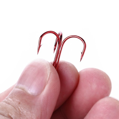 50 Pcs 2/4/6/8/10# Fishing Outdoor Fishing Treble Hooks Saltwater Accessories - Picture 6 of 10