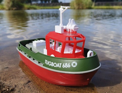 RADIO CONTROL RC TUG BOAT HENG LONG 686 1/72 SCALE Sail Yacht Twin Motor Model - Picture 13 of 18