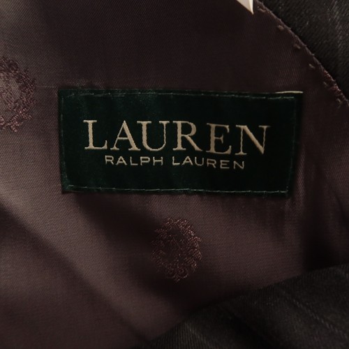 Ralph Lauren Suit XL Gray Heather Chalk Stripe 100% Wool Worsted Twill 46R 43x28 - Picture 8 of 22