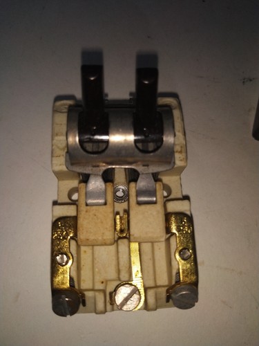2 x alter Bakelit Kipp Schalter, CK 6/6 + CK 6/5, innen Porzellan - Bild 6 von 6