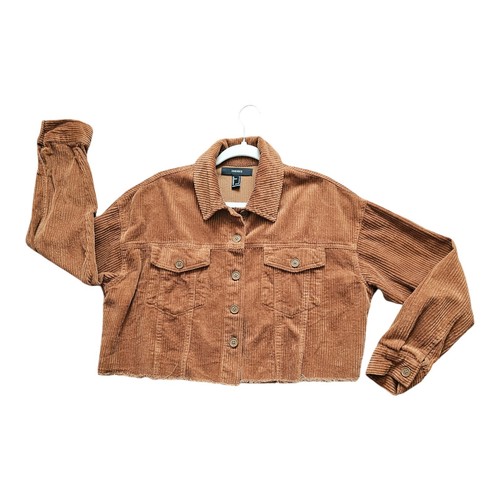 Forever 21 Cropped Corduroy Jacket Size 6 Brown #S106/107 - 第 4/7 張圖片