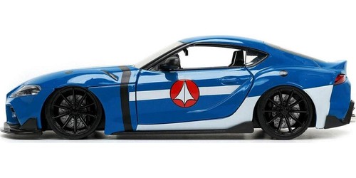 JADA 1:24 2020 TOYOTA SUPRA DIE-CAST BLUE & MAX STERLING ROBOTECH 33676 - Picture 3 of 5