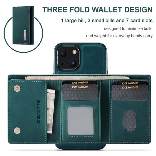 For iPhone 16 15 14 13 12 Pro Max 8 Removable Magnetic Leather Wallet Case Cover - Picture 56 of 71
