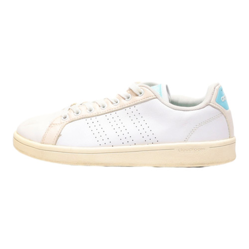 Zapatillas deportivas ADIDAS Advantage de cuero blanco para mujer Reino Unido 5,5 - Imagen 2 de 6