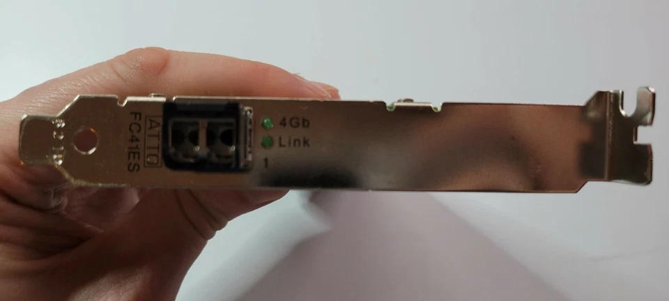 Atto FC-41ES 4Gb/s Fibre Channel PCIe 2.0 Host Bus Adapter #TQ1095 FC41ES WORKS! - Image 3 of 3