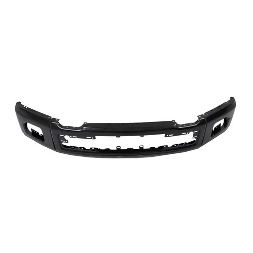 Black Steel Front Bumper Face Bar For 2015 2016 2017 Ford F-150 w/Fog Light Hole - Picture 2 of 15
