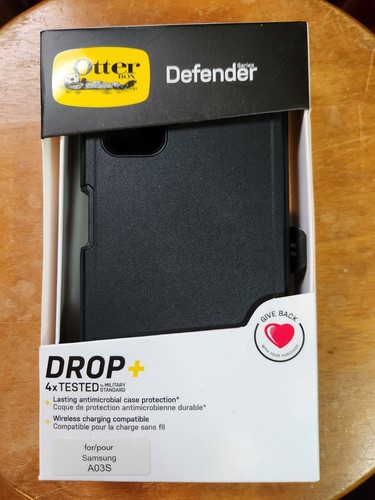 NEU Otterbox Defender Samsung Galaxy A03S Handyhülle. Schwarz