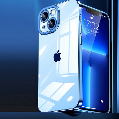 Phone Case For iPhone 17 16 15 14 13 Pro Max 16E Plating Shockproof Clear Cover - Picture 10 of 19