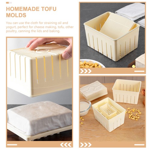 3 juegos de moldes de tofu para hacer prensa de cuajada de soja moldes caseros - Imagen 7 de 12