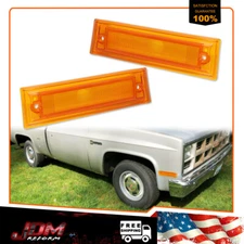 Amber Lens Side Marker Parking Lights For Chevy Blazer GMC Jimmy C/K R/V Pickup