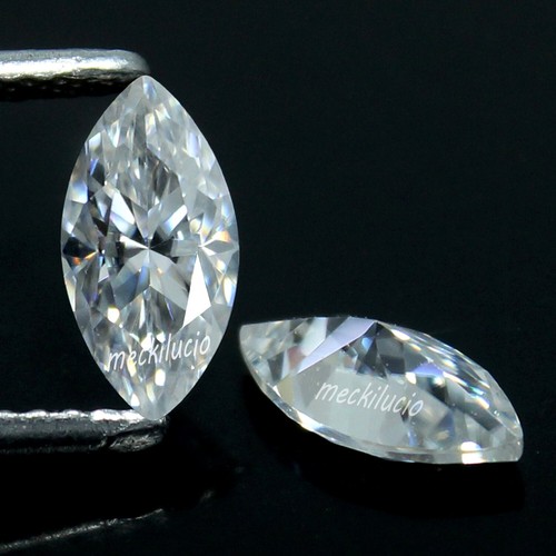 3.5x7 MM Marquise Pair Natural D Color VVS1 White Diamond Excellant Cut Loose - Picture 2 of 5