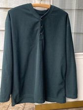 Arrow Sleepwear Mens Collection Long Sleeve Forest Green Sz. M