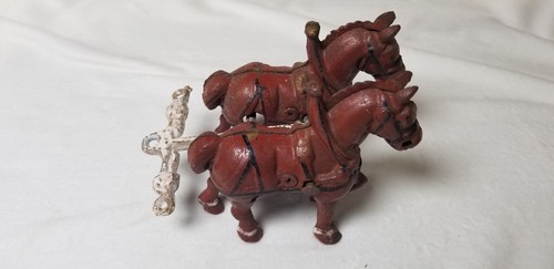 Vintage Cast Iron Horses For Buggy. Horses Only As Shown - Picture 5 of 7
