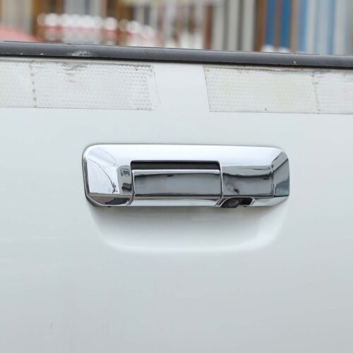 2 PIEZAS Cubierta de mango de puerta trasera plateada cromada marco de ajuste para Toyota Tacoma 2006-2015 - Imagen 4 de 9